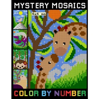 Abbildung von Mystery Mosaics Color By Number: Beautiful &amp; Funny Pixel Art Coloring Pages for Adults Quest Stress Relief Relaxation