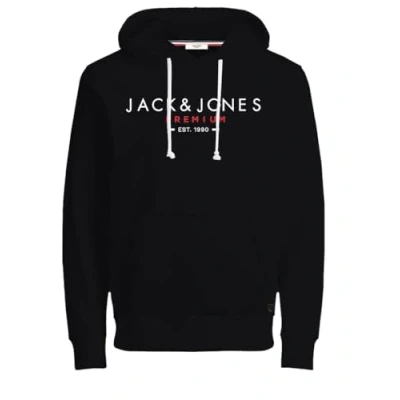 Abbildung von JACK &amp; JONES Herren Jprbluclub Sweat Hood Bmuss24 Kapuzenpullover, Schwarz, S