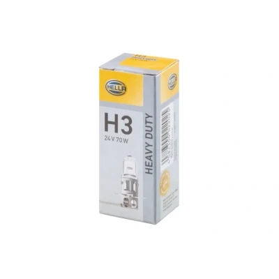 Abbildung von HELLA 8GH 002 090 253 Glühlampe, Fernscheinwerfer H3 24V 70W Halogen MAN: L 2000, M 2000 M, TGX, IVECO: EuroCargo I III, MERCEDES BENZ: ATEGO 2
