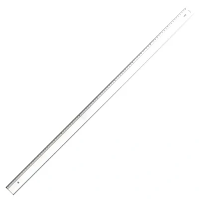 Abbildung von Graphoplex Lineal mit Schrägfläche und Einprägung, transparent 100 cm durchsichtig