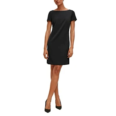Abbildung von comma MIT Ubootausschnitt Freizeitkleid, Damen, Größe: 40, Schwarz