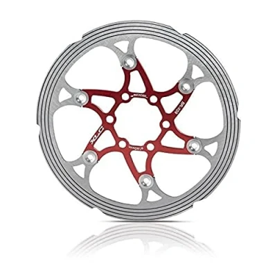 Abbildung von XLC Bremsscheibe BR X59 Ø160/1.8mm rot/silber.CNC Reibring. 123g