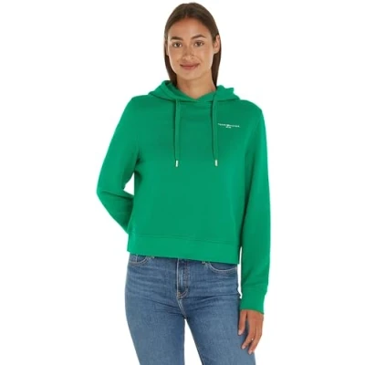 Abbildung von Tommy Hilfiger LOGO Hoodie Kapuzenpullover für Kinder, Größe: 104, Putting green