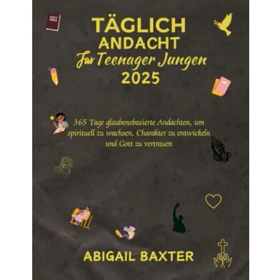 Abbildung von TÄGLICH ANDACHT FÜR TEENAGER JUNGEN 2025: 365 Tage glaubensbasierte Andachten um spirituell zu wachsen Charakter entwickeln und Gott vertrauen ... DEVOTIONS IN ENGLISH GERMAN AND SPANISH)