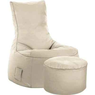 Abbildung von Sitting Point Sitzsack Set Scuba Swing + Hocker beige