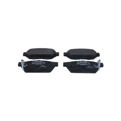 Abbildung von BOSCH 0 986 424 464 Bremsbelagsatz Low Metallic mit akustischer Verschleißwarnung Anti Quietsch Blech MITSUBISHI: Carisma Schrägheck