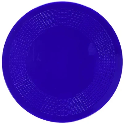 Abbildung von Dycem Non Slip Round Pad 14 cm, Blue, Precut Adhering Pad, Grip Assistance, Toxic, Prevents Objects From Sliding or Rolling, Ideal for Cups, Plates, &amp; Eating Utensils
