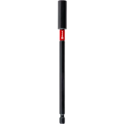 Abbildung von Original Einhell Impact Magnetbithalter mit 1/4&quot; E 6.3 Schaft, lang, 150 mm (Chrom Vanadium, Torsionszone, Edelstahlhülse, Dauermagnet, roter Farbring)