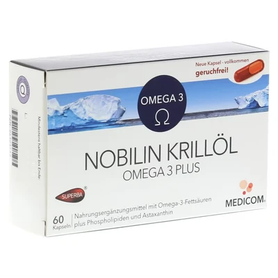 Abbildung von Nobilin Krillöl Omega 3 Plus Kapseln 60 St