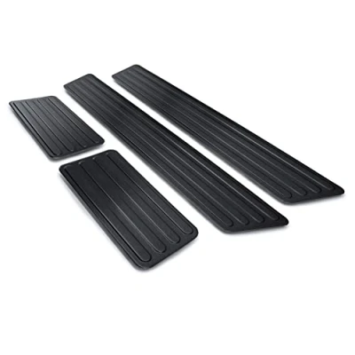 Abbildung von tuning art XF514 1 4 teiliges Edelstahl Einstiegsleisten Set passend für VW T6 T6.1 Multivan Caravelle 2015 , Farbe:Anthrazit