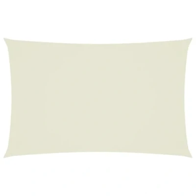 Abbildung von vidaXL Sonnensegel Wasserfest Sonnenschutz Windschutz Sonnendach UV Schutz Garten Terrasse Balkon Oxford Gewebe Rechteckig 2,5x5m Creme