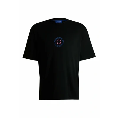 Abbildung von HUGO Napoka Tshirt print, Herren, Größe: Small, Black one