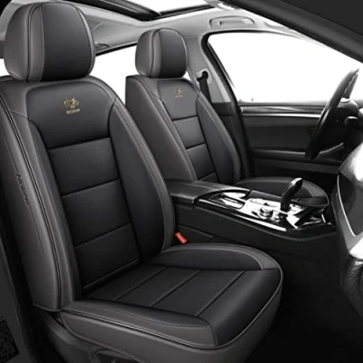 Abbildung von QIOZO Sitzbezüge Auto Autositzbezüge Universal Set für Vw Volkswagen Golf 6 GTI 7 tdi sportsvan Zubehör/dunkelgrau