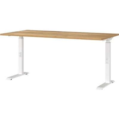 Abbildung von GERMANIA Schreibtisch &quot;Downey, mechanisch höhenverstellbar&quot;, moderne Farbvariationen, Breite 120/140/160/180 cm, Made in Germany