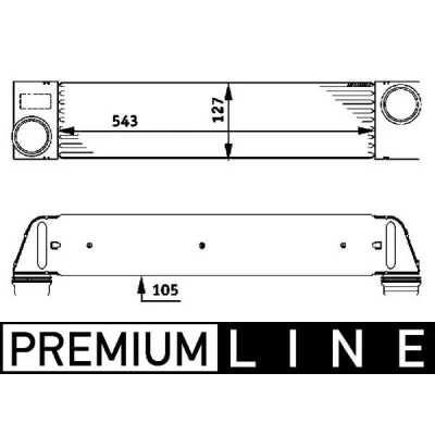 Abbildung von MAHLE ORIGINAL CI 75 000P Ladeluftkühler LAND ROVER: Range Rover 3