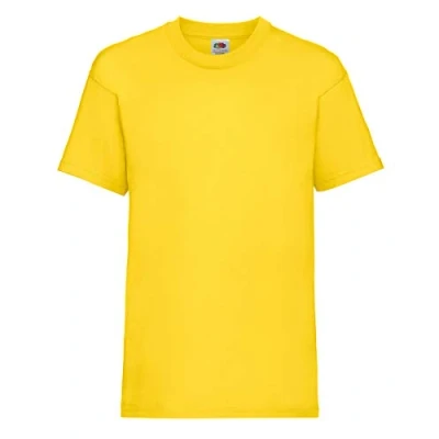 Abbildung von Fruit of the Loom Jungen T Shirt, Gelb, 140