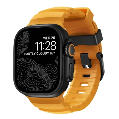Abbildung von Nomad Rocky Point Band Apple Watch 42mm / 44mm 45mm 49mm Sol Connector Black