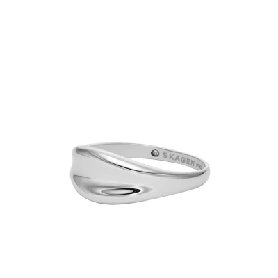Abbildung von Skagen ANJA Pebble Ring, Damen, Größe: 58, Silver