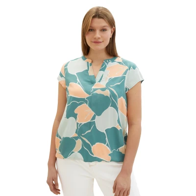 Abbildung von TOM Tailor Bluse, Damen, Größe: 46, Abstract flower print