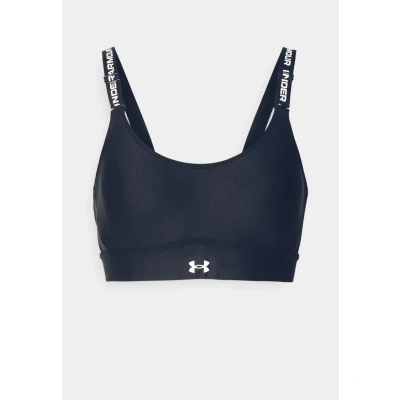 Abbildung von Under Armour Infinity MID BRA Sportbh mit mittlerer Stützkraft, Damen, Größe: SxA C, Black/white