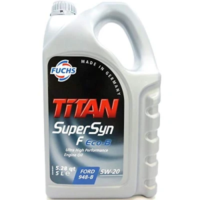 Abbildung von Fuchs Titan Supersyn F Eco B 5W 20 5l Motoröl 601411571 FORD: FIESTA 7, FOCUS 3, Ecosport Mk2