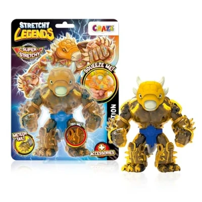 Abbildung von STRETCHY LEGENDS D&#039;Molition Elastische Actionfiguren für Kinder, Dehnbare Superhelden Figuren zu Sammeln mit Schleimfüllung