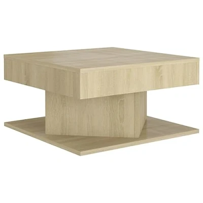 Abbildung von vidaXL Couchtisch Beistelltisch Wohnzimmertisch Kaffeetisch Sofatisch Teetisch Tisch Wohnzimmer Wohnzimmermöbel Sonoma Eiche 57x57x30cm Holzwerkstoff
