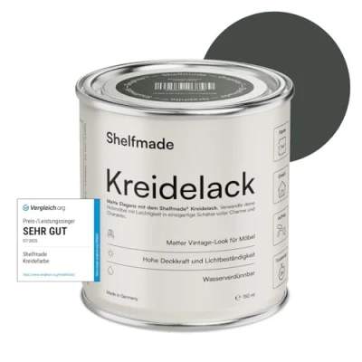 Abbildung von shelfmade Kreidefarbe Möbel Shabby Chic Holzlack DIY Chalk Paint matter Look