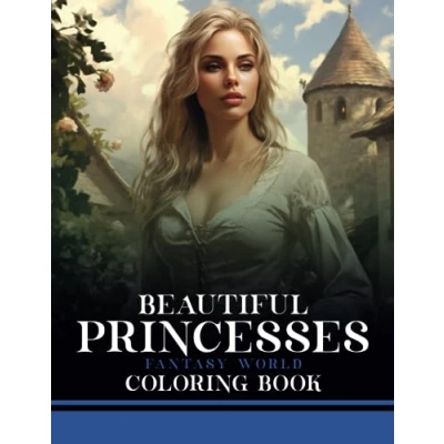 Abbildung von Beautiful Princesses Fantasy World Coloring Book: Embark on an Enchanting Journey with Princesses, 50 Fantastic Illsutrations to Color in (Enchanting World)