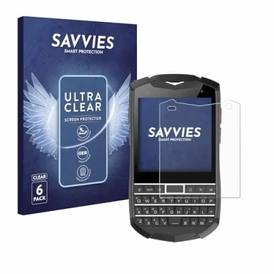 Abbildung von Savvies 6 Stück Schutzfolie für Unihertz Titan Pocket Displayschutz Folie Ultra Transparent