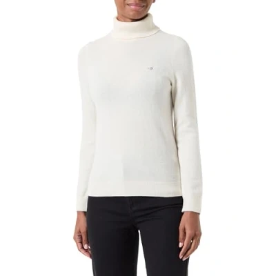 Abbildung von GANT Extrafine Rollneck Strickpullover, Damen, Größe: XL, Cream