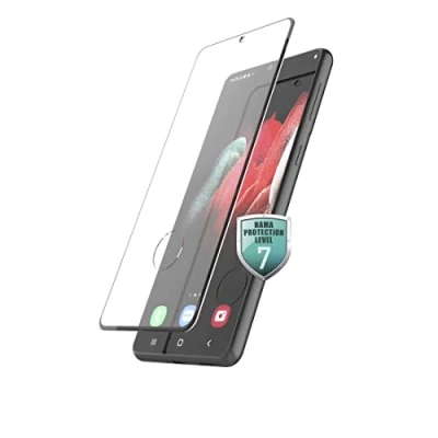 Abbildung von Hama Schutzglas für Samsung Galaxy S22 Ultra (5G) (Displayglas aus Echtglas, Displayschutz Folie 9H Härte, Hartglas stoßfest, kratzfest, Anti Fingerabdruck) transparent