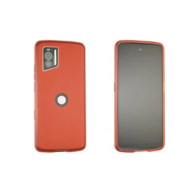Abbildung von caseroxx Schutz Hülle TPU kompatibel mit Crosscall Stellar X5, Gummi Handy Tasche rot