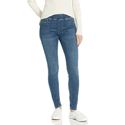 Abbildung von Amazon Essentials Damen Stretch Jeggings zum Anziehen(erhältlich in Übergröße), Mittlere Waschung, 38