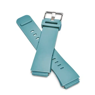 Abbildung von TIME TIMER Uhrenarmband, farbiges Zubehör weiches Silikon, abnehmbares, verstellbares Ersatz kompatibel Uhr (Karibikblau klein)