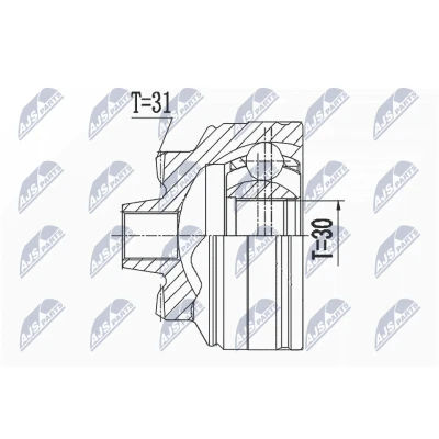Abbildung von NTY NPZ BM 024 Gelenksatz Hinterachse links, rechts BMW: X1, 2 Gran Tourer