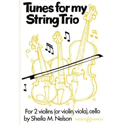 Abbildung von Tunes for my String Trio: 2 Violinen (Violine, Viola) und Violoncello. Partitur Stimmen.