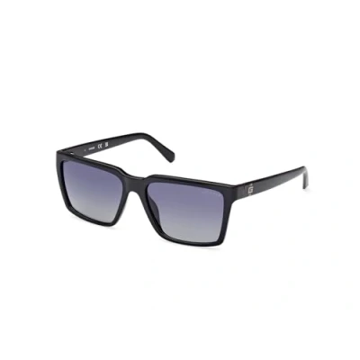 Abbildung von Guess Herren GU00084 01D Gläser SONNENBRILLEN Injiziert Schwarz Grau Quadratisch Polarisiert