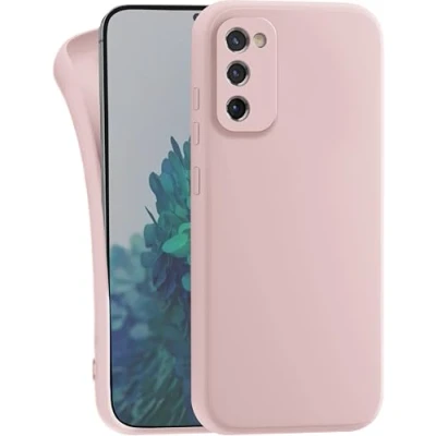 Abbildung von MyGadget Hülle kompatibel mit Samsung Galaxy S20 FE robuste Handyhülle TPU Case Slim Silikonhülle Back Cover Kratzfest Schutzhülle Matt Rosa