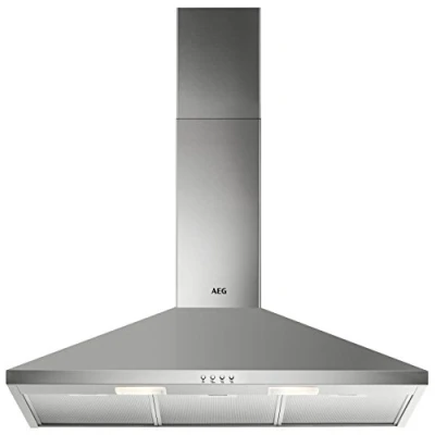 Abbildung von AEG DKB2930M Kamin Dunstabzugshaube / Abluft oder Umluft 90cm Edelstahl max. 225 m3/h min. 57 70 dB(A) D Kurzhubtasten
