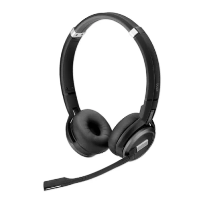Abbildung von EPOS Impact SDW 60 HS Hochwertiges DECT Wireless Headset, Geräuschunterdrückung, UC Optimiert, Multi Geräte Konnektivität, Flexible Trageoptionen, Lange Sprechzeit, Ideal für Büroumgebungen