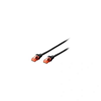 Abbildung von Ewent RJ45 Patchkabel CAT 6 U/UTP, AWG 24/7, 2 Anschlussstecker, 1 m, Schwarz