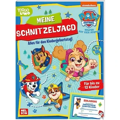 Abbildung von PAW Patrol Mitmachbuch: Meine Schnitzeljagd: Alles für den Kindergeburtstag! Einladungskarten, Schatzkarte, Rätsel und Urkunden bis zu 12 Kinder ab 4 Jahren