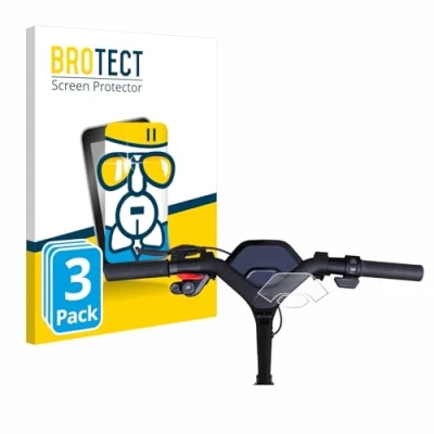 Abbildung von BROTECT Schutzglas für Segway Ninebot P65D (3 Stück) Schutzfolie Panzer Folie Glas [Extrem Kratzfest 9H, Anti Fingerprint, Ultra Transparent]