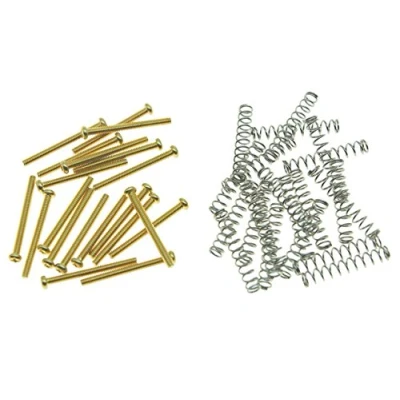 Abbildung von KAISH 20 Stück American Thread Humbucker Tonabnehmer Höhe Schrauben Gitarre Pickup mit Federn für Gibson/EMG/Seymour Duncan/Dimarzio Gold