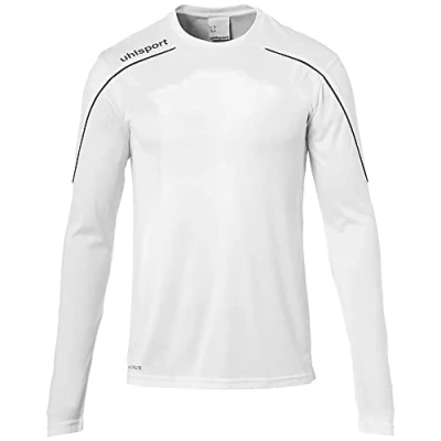 Abbildung von uhlsport Herren Stream 22 Langarm Trikot, weiß/Schwarz, L