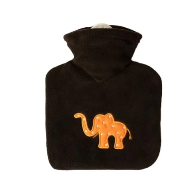 Abbildung von Kinder Wärmflasche 0,6 l mit Bezug Fleece braun Elefant