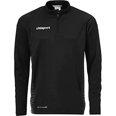 Abbildung von Uhlsport Herren Score 1/4 Zip Top Sweatshirt, schwarz/Weiß, XXXL