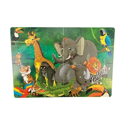 Abbildung von Holz Puzzle Dschungel, 24 Teile