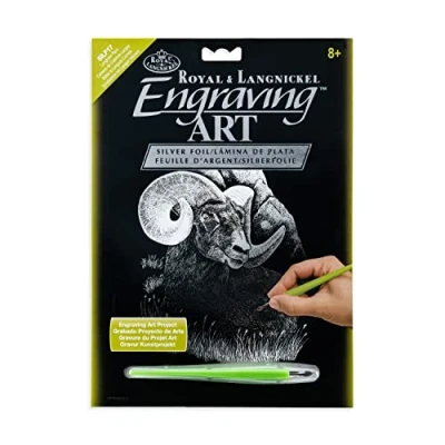 Abbildung von Royal &amp; Langnickel SILF17 Engraving Art/Kratzbilder, DIN A4, Widder, silber